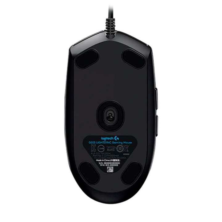 Logitech G203 USB LIGHTSYNC Gaming Mouse - BLACK 6