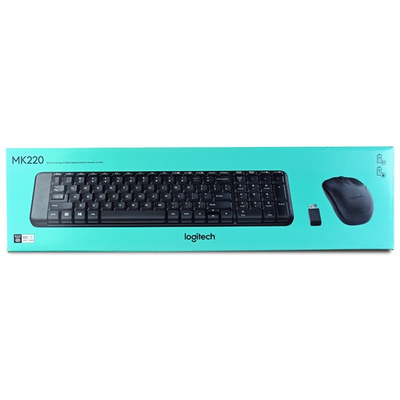 Logitech MK220 Wireless Keyboard and Mouse - Arabic 2