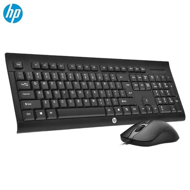 HP Wired Keyboard + Mouse Combo KM100F