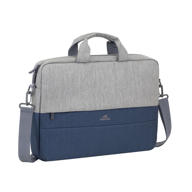 RIVACASE 7532 15.6" Grey/Dark Blue Laptop Handbag
