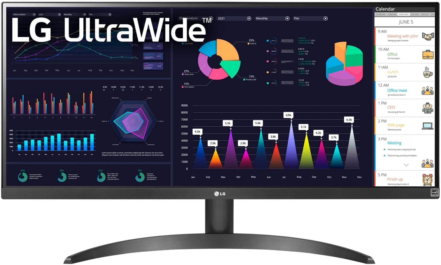 LG LED 29" Monitor 29WQ600-B Ultra-Wide FHD 100Hz 4