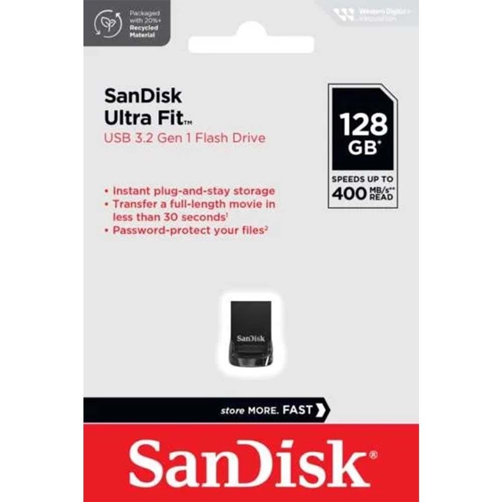 SanDisk Ultra Fit USB 3.2 Flash Drive - 128GB 1